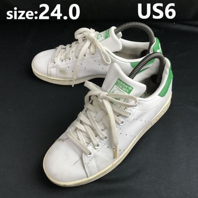 アディダス/adidas★Stan Smith/ローカット/レザースニーカー【メンズ24.0/US6/白×緑/white×green】sneakers/Shoes/trainers◆sF-026