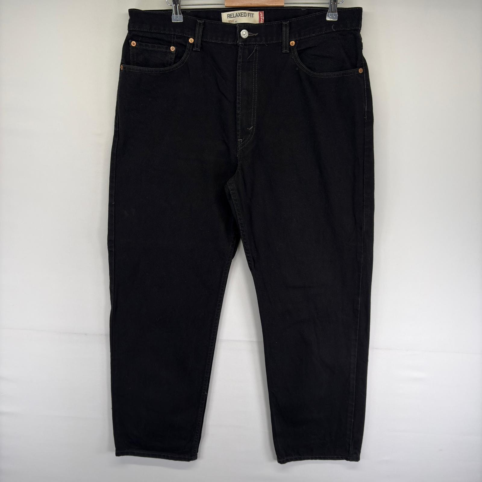 古着 リーバイス Levi's デニム パンツ 550 テーパード ジッパーフライ ブラックデニム ジーンズ ジーパン w38 L30  ブラック系 メンズ