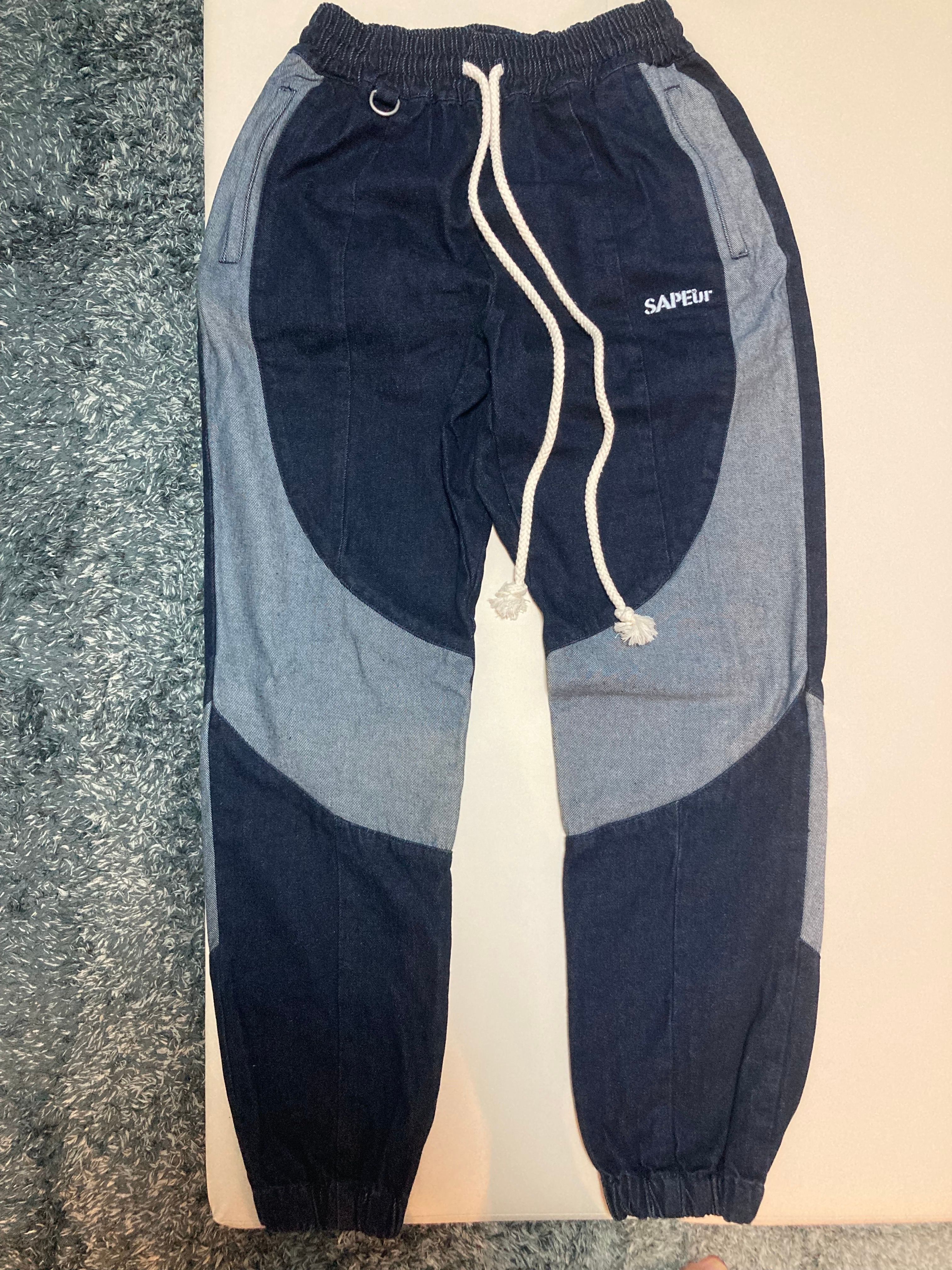 Sapeur Denim Track Pants "Indigo"