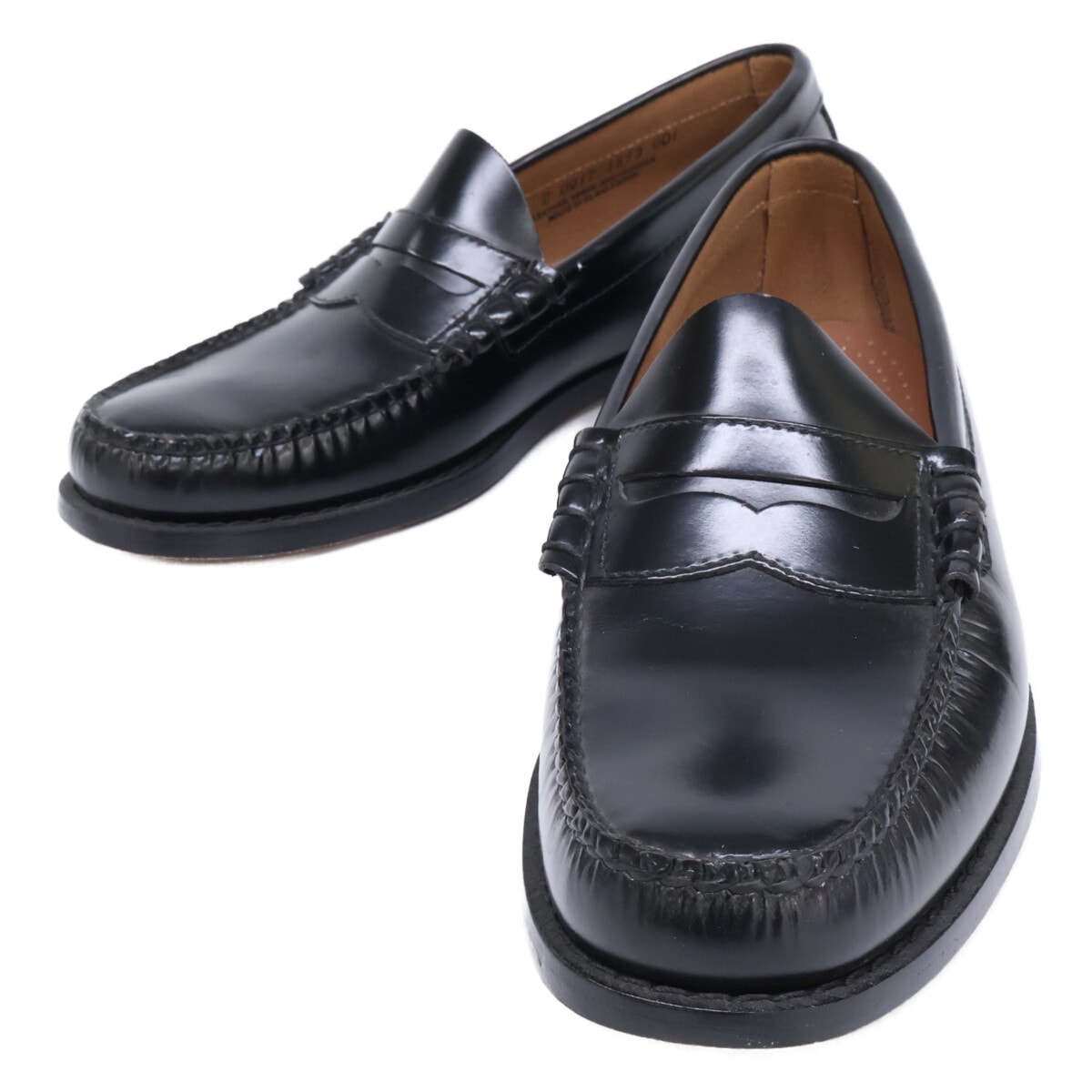 ジーエイチバス 【美品】0017 1893 001 WEEJUNS PENNY LOAFER ウィージャンズ レザー ペニー コインローファー 9D