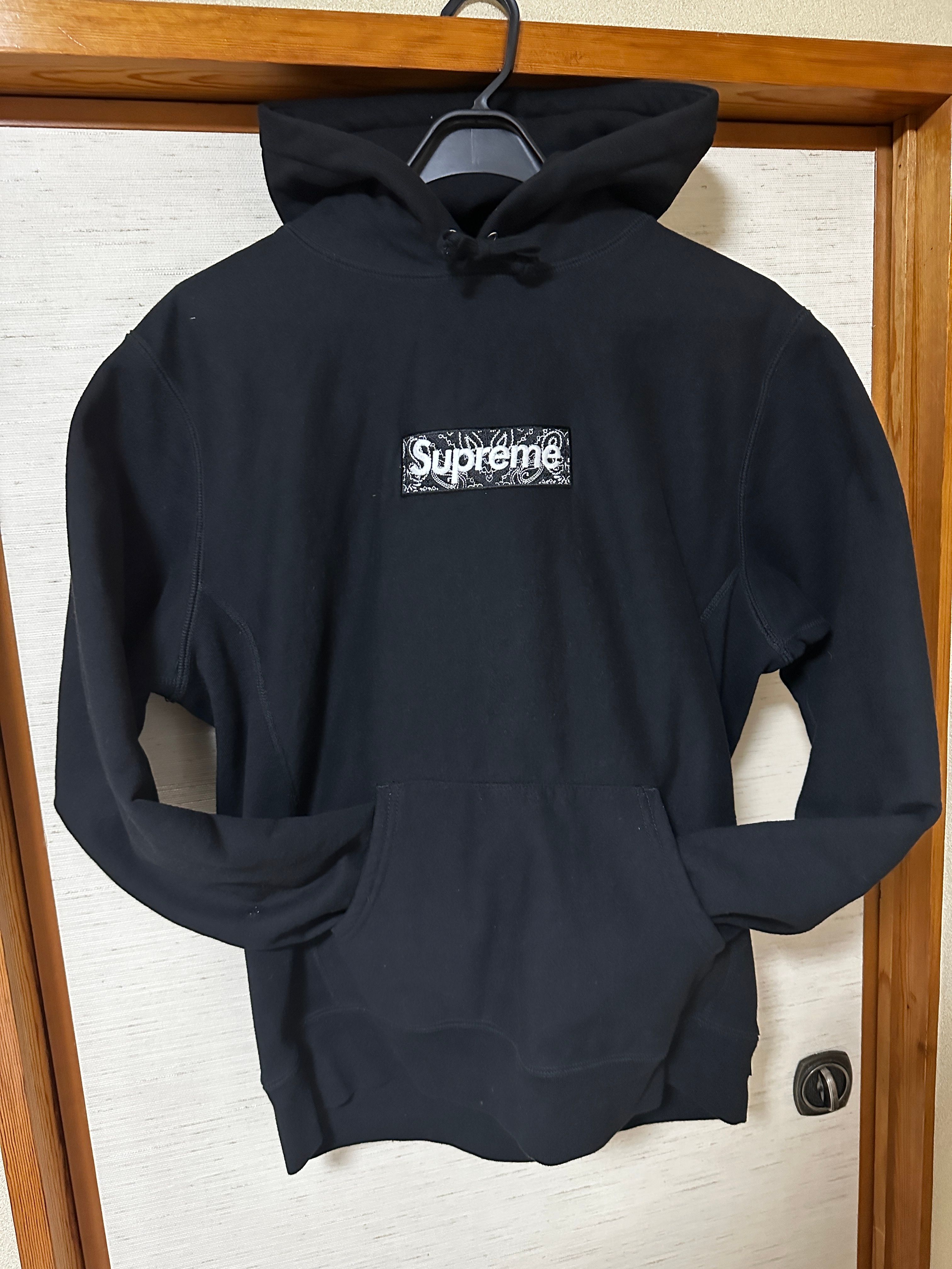 Supreme Bandana Box Logo Hooded Sweatshirt "Black"