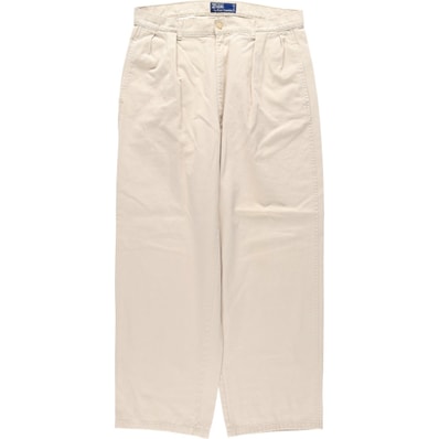 古着 ラルフローレン Ralph Lauren POLO by Ralph Lauren ツータック チノパンツ カナダ製 メンズw32相当/eaa644116