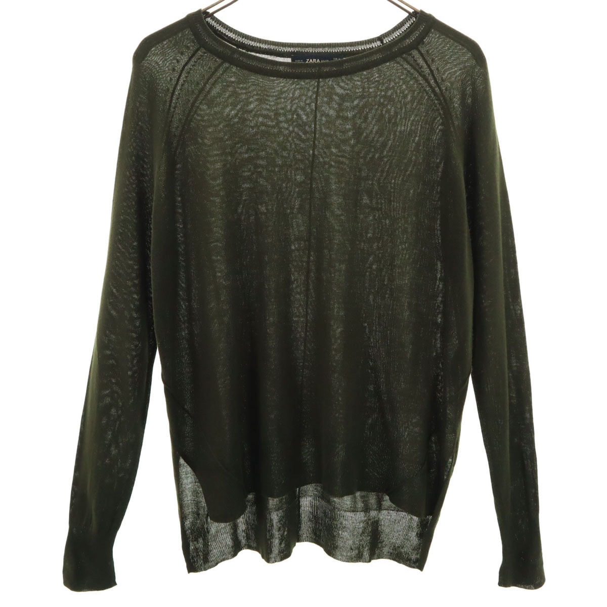 ZARA ザラ 長袖 セーター M カーキ系 ニット