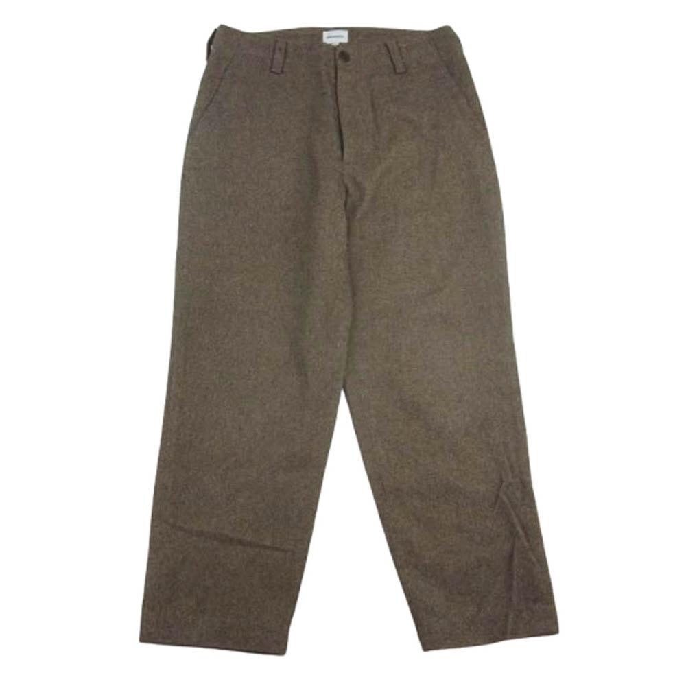 DESCENDANT ディセンダント パンツ ツイード テーパード パンツ ブラウン系 1【中古】