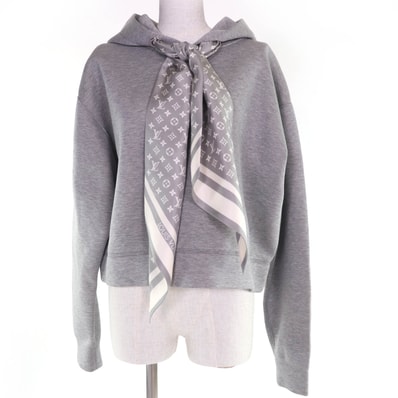 極美品 ルイヴィトン パーカー グレー レディース M