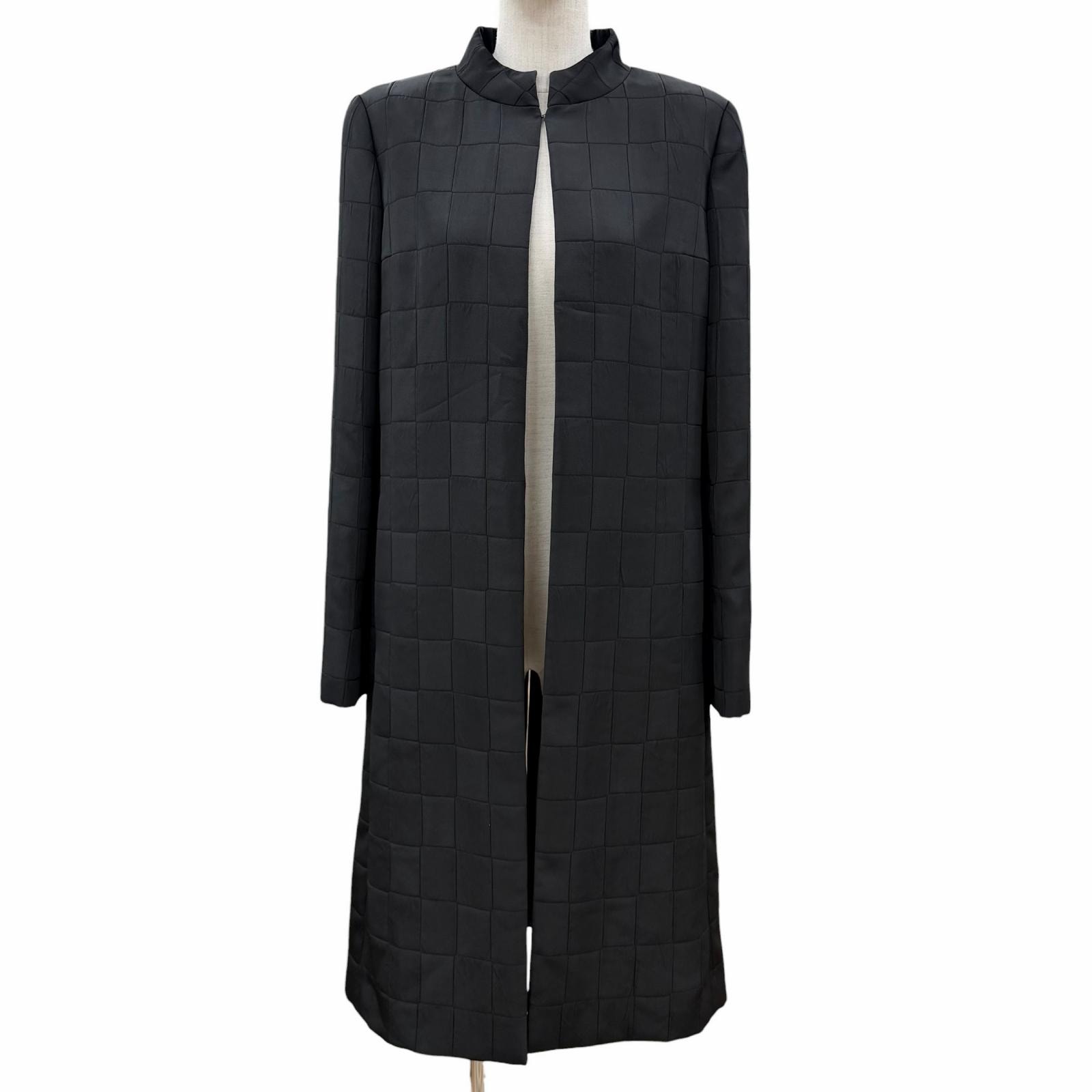 極美品 シャネル コート ブラック レディース 38 00A P16475