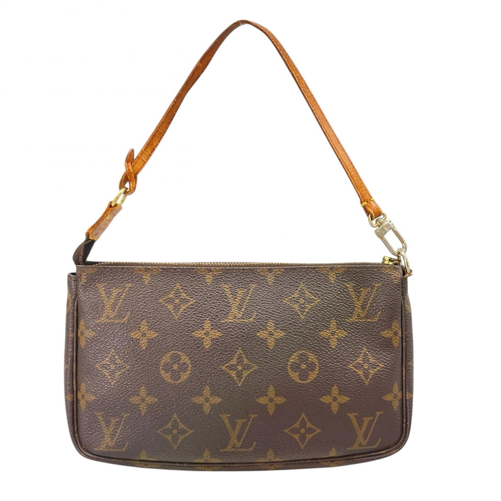 LOUIS VUITTON ルイ・ヴィトン モノグラム ポシェット M51980 ハンドバッグ モノグラムキャンバス ブラウン レディース【中古】