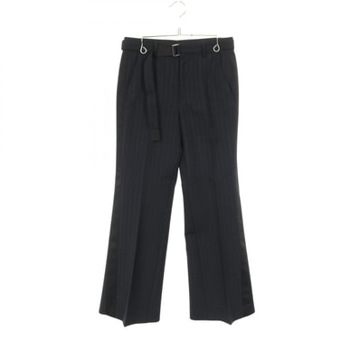 サカイ Sacai パンツ 衣料品 ボトムス ウール ポリエステル レディース ネイビー系 【中古】