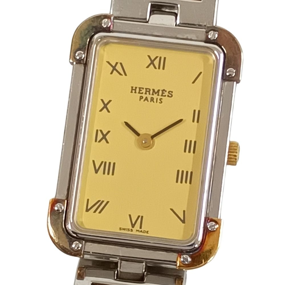 HERMES エルメス クロアジュール クォーツ レディース 腕時計 C1081
