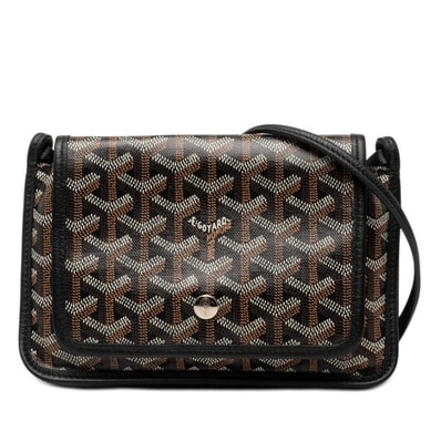 ゴヤール プリュメ ショルダーバッグ ポーチ ウォレット ブラック マルチカラー PVC レザー レディース GOYARD 【中古】