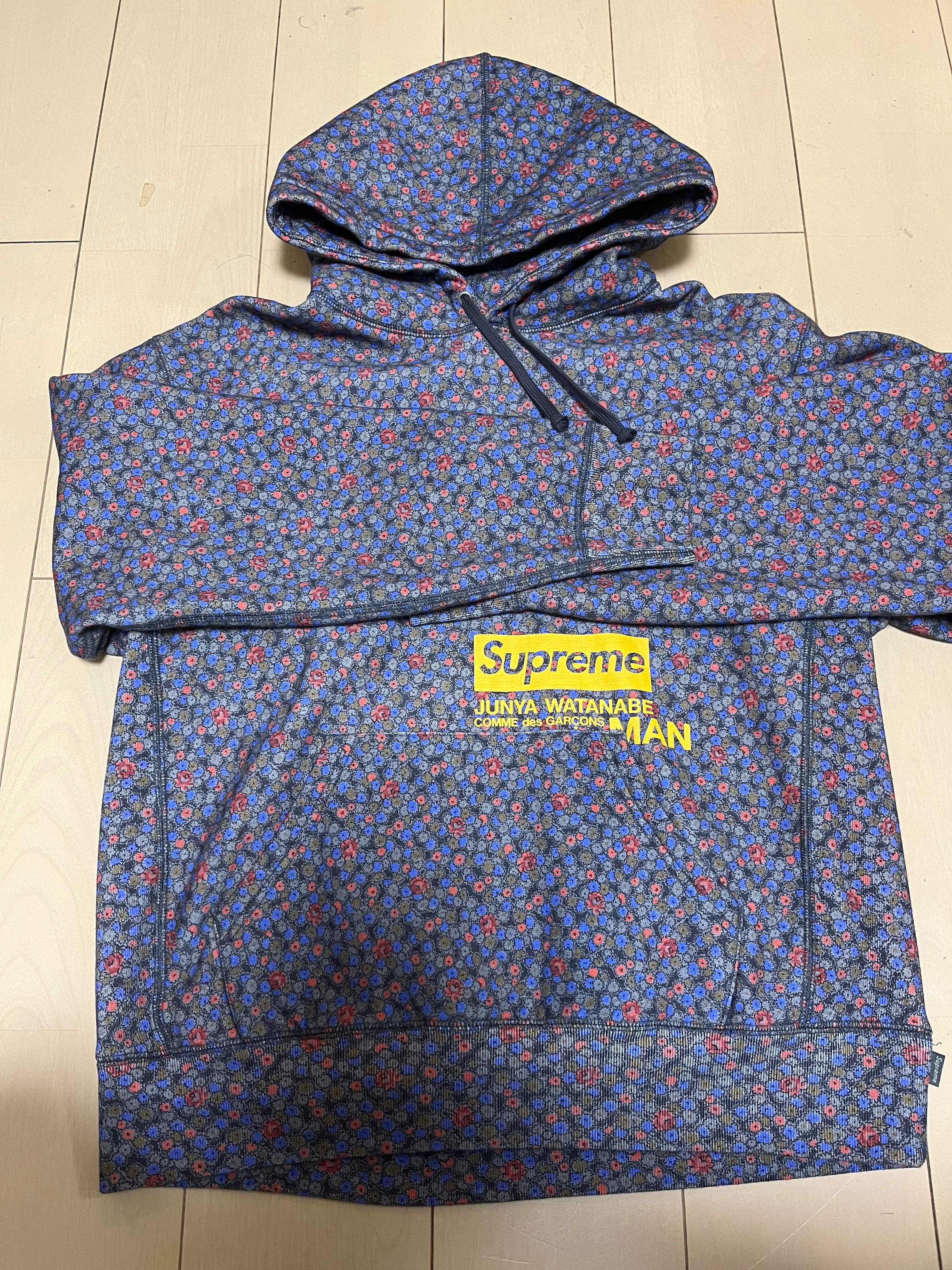 Supreme / JUNYA WATANABE COMME des GARCONS MAN Hooded Sweatshirt "Black Flowers"