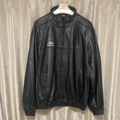 Supreme x Umbro Leather Track Jacket "Black"