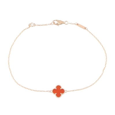 ヴァンクリーフ&アーペル Van Cleef & Arpels スウィートアルハンブラ カーネリアン ブレスレット ブレスレット アクセサリー K18PG(ピンクゴールド) カーネリアン レディース ゴールド系 / レッド系 VCARN59K00