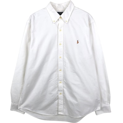 古着 ラルフローレン Ralph Lauren POLO RALPH LAUREN CUSTOM FIT 長袖 ボタンダウンシャツ メンズXL相当/eaa661000