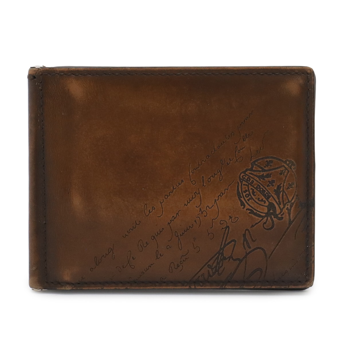 ベルルッティフィギュア コイン フラップ コンパクトウォレット カリグラフィ