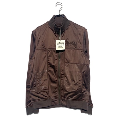STUSSY PATCHWORK TRACK JACKET Brown