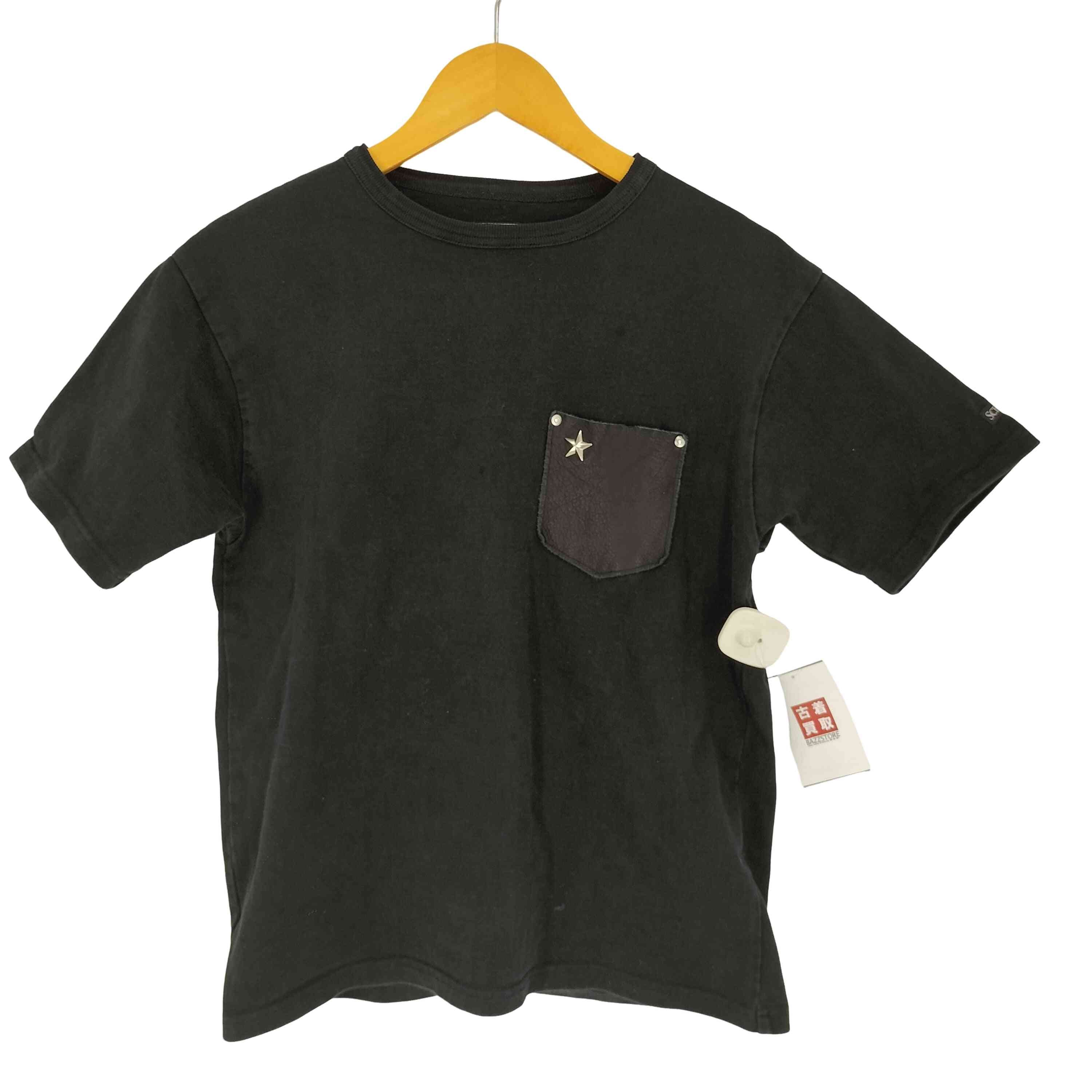 00S LEATHER POCKET T-SHIRT レザーポケットTシャツ Y2K【1143050029467】