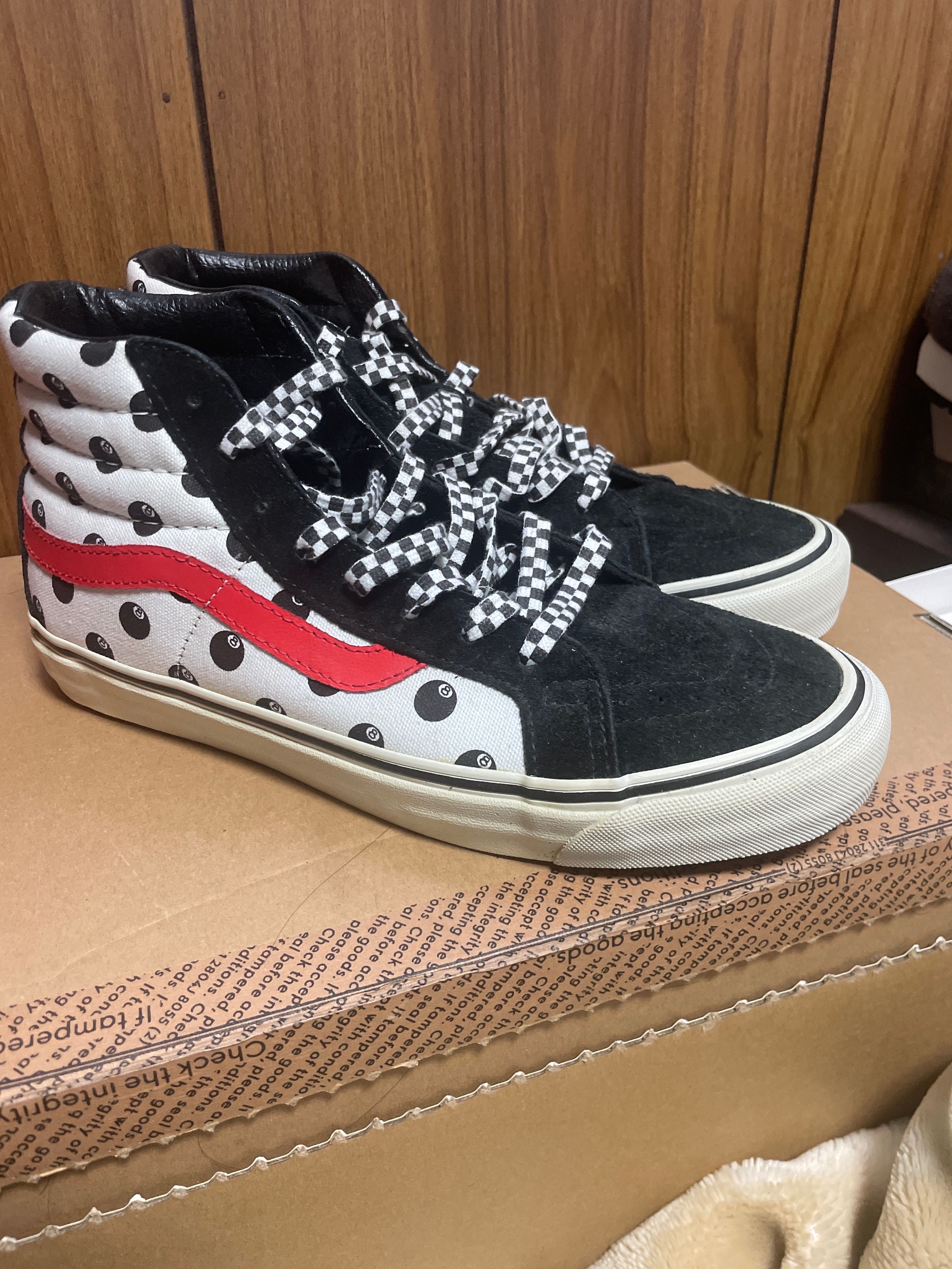 ステューシー×vans og SK8-HI LX 8ボール