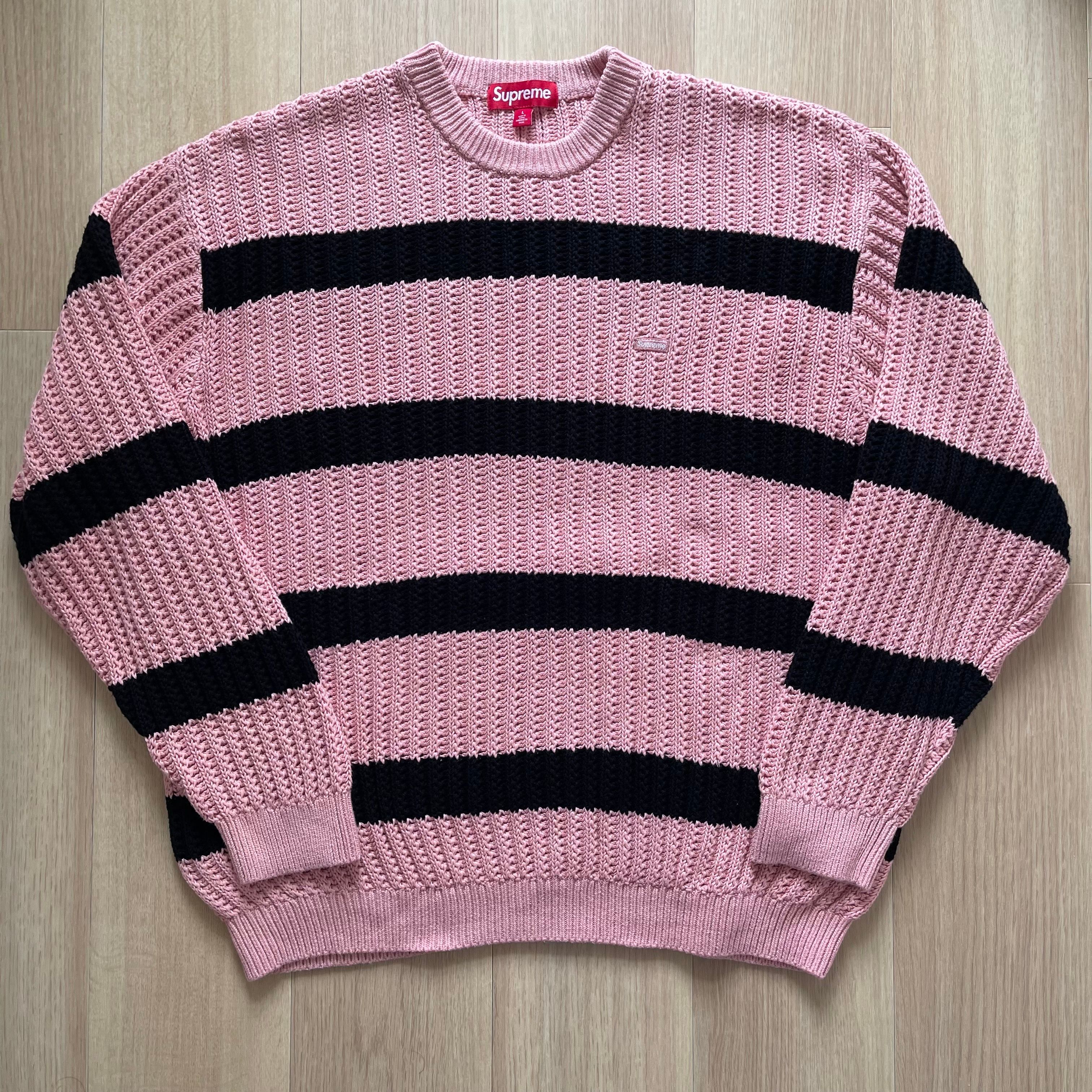 Supreme Loose Gauge Stripe Small Box Sweater 