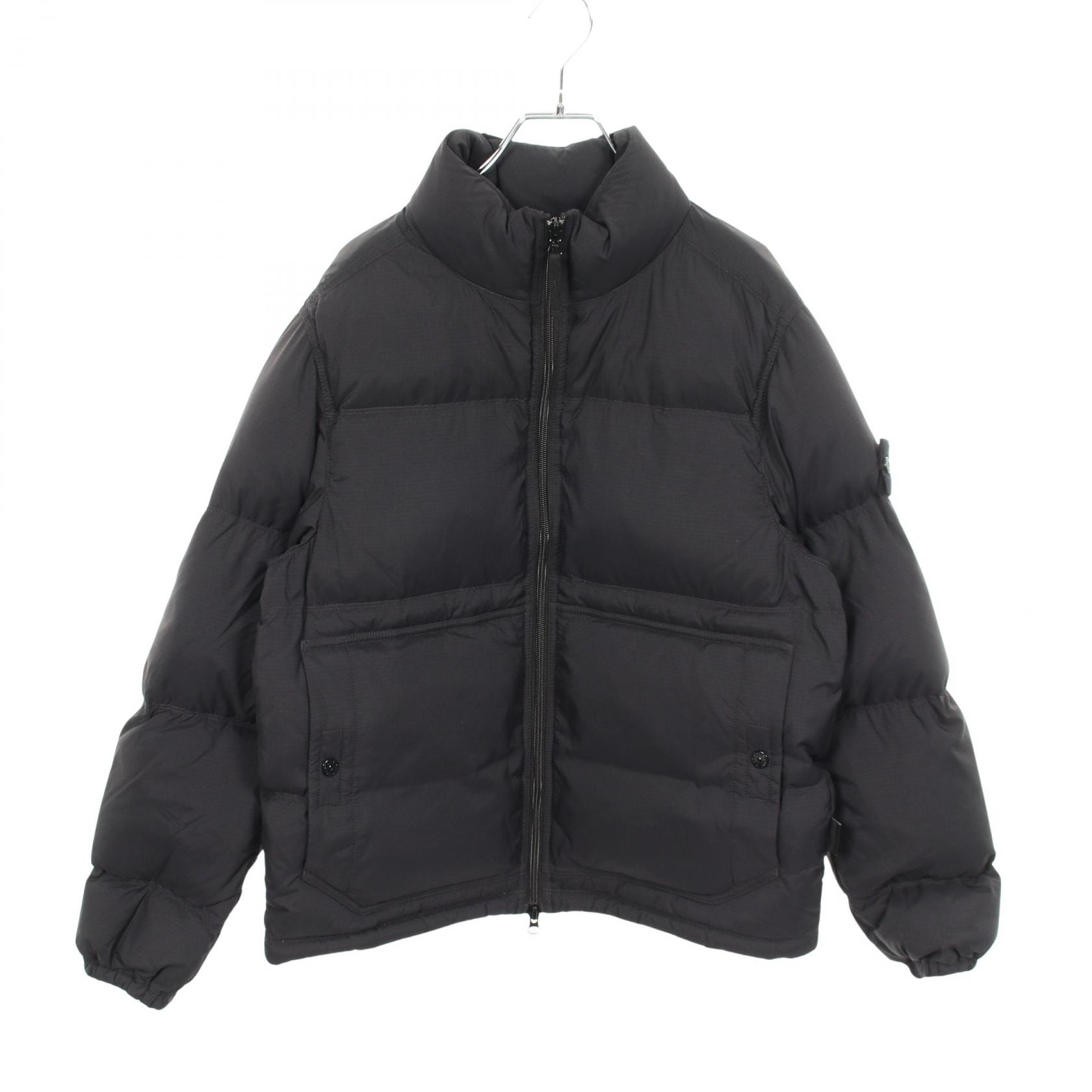 ストーンアイランド STONE ISLAND Matt Ripstop Cordura Advanced Fabrics ダウンジャケット 衣料品 アウター ナイロン メンズ ブラック系 2S154100125 S0182 【中古】