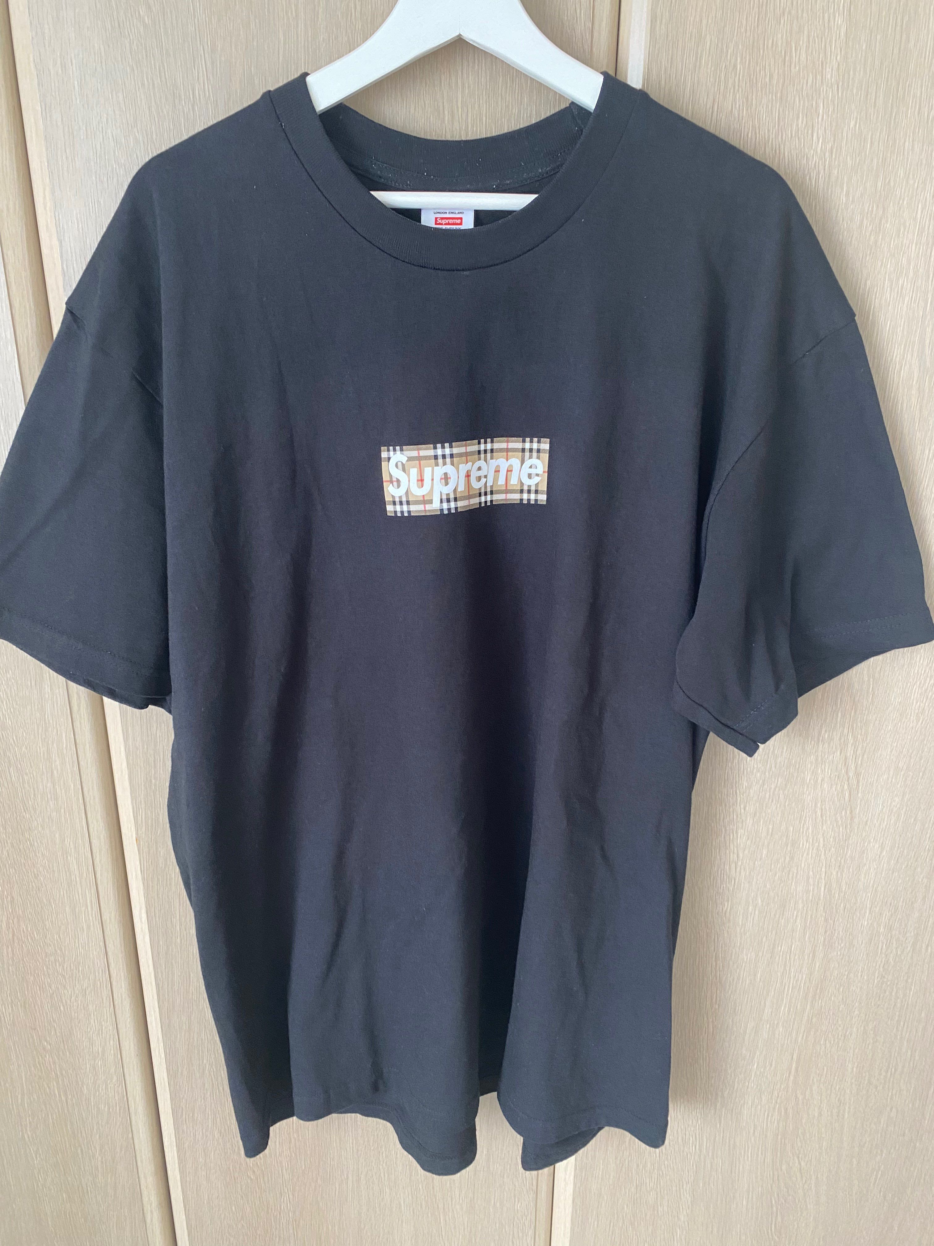 Supreme / Burberry Box Logo Tee "Black"