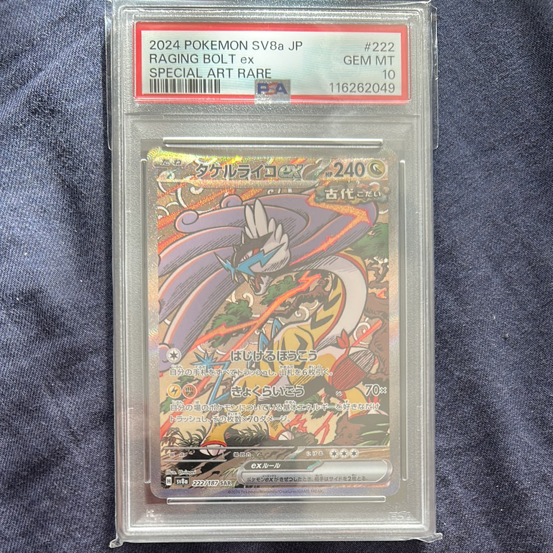 PSA10】タケルライコex SAR [SV8a 222/187](ハイクラスパック「テラス