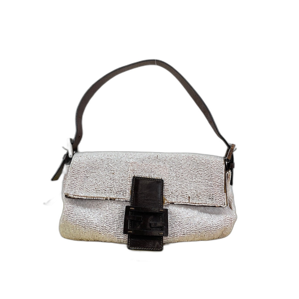 フェンディ FENDI マンマバケット ショルダーバッグ ビーズ【中古】