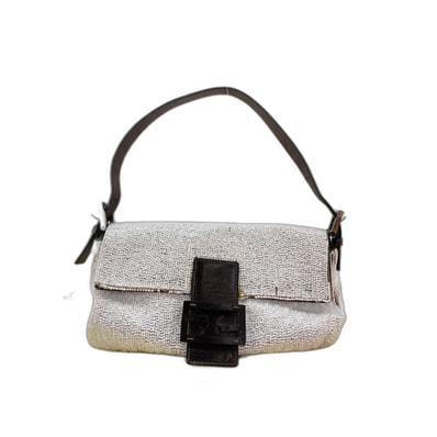 フェンディ FENDI マンマバケット ショルダーバッグ ビーズ【中古】