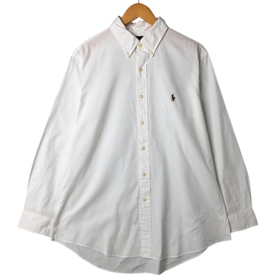 古着 ラルフローレン Ralph Lauren CUSTOM FIT 長袖 ボタンダウンシャツ メンズL相当/eaa548339