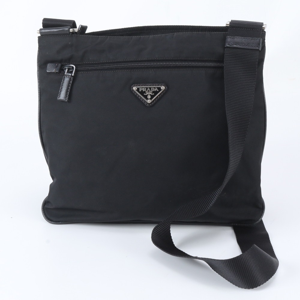 ■美品 プラダ テスート ナイロントライアングルロゴショルダーバッグ