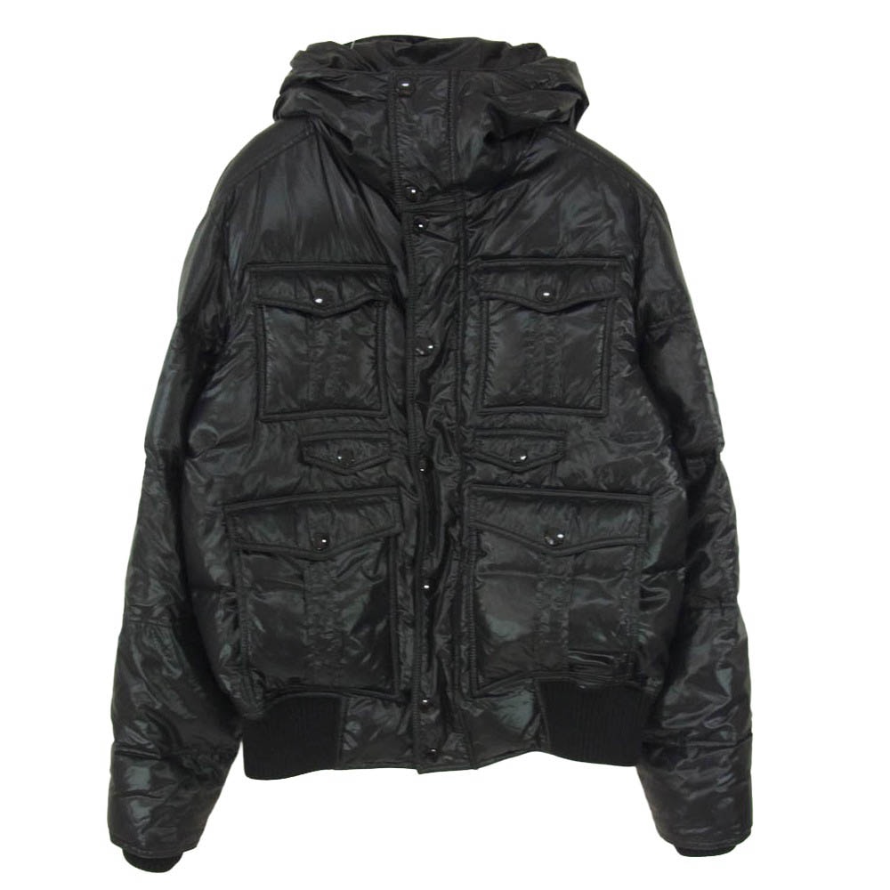 GUCCI グッチ 200610 Z4063 ロゴワッペン ダウン ジャケット ブラック系 50【中古】