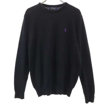 POLO RALPH LAUREN ポロラルフローレン 長袖 セーター XS ブラック系 ニット