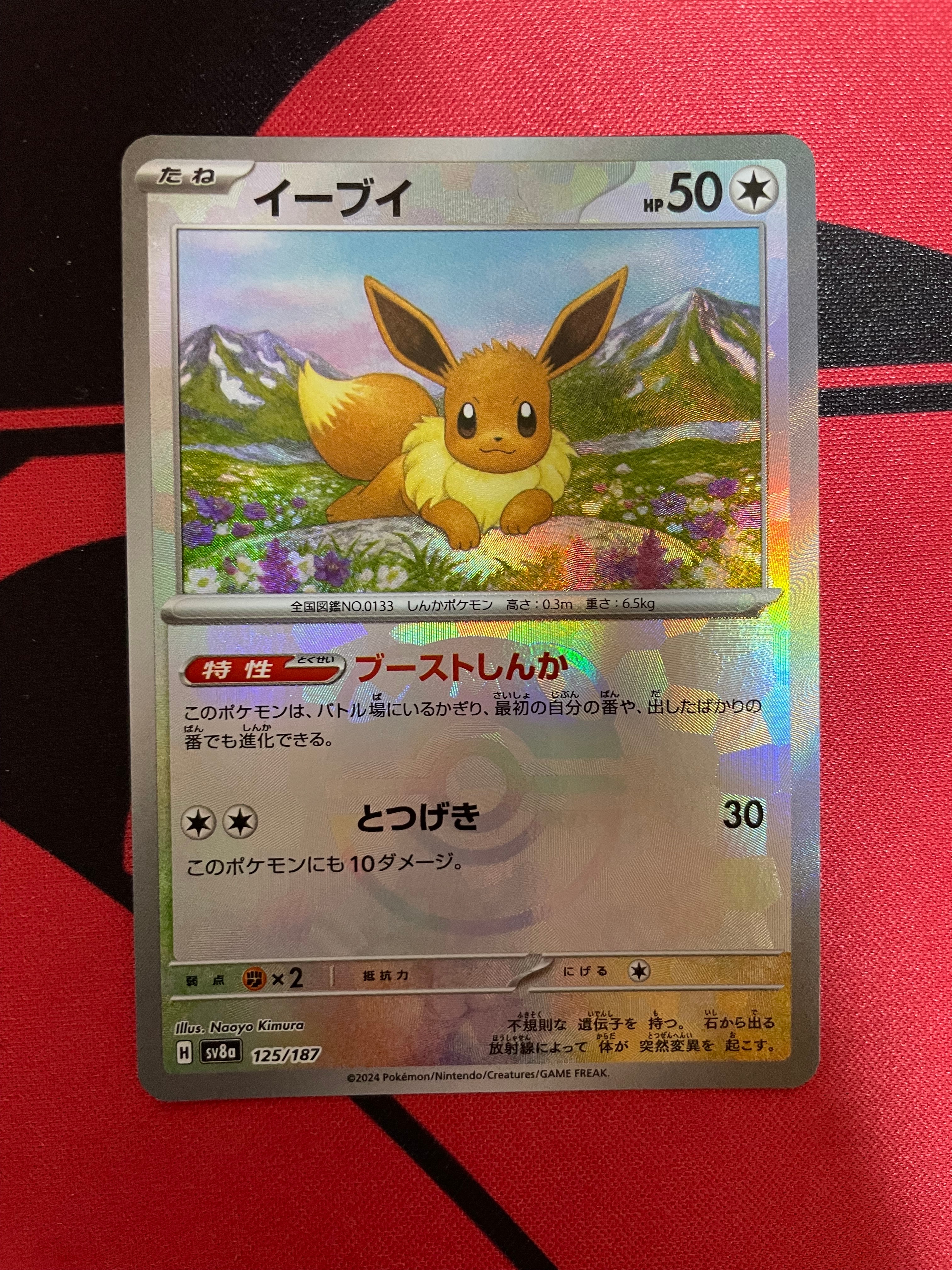 イーブイ :マスターボールミラー [SV8a 125/187](ハイクラスパック「テラスタルフェスex」)