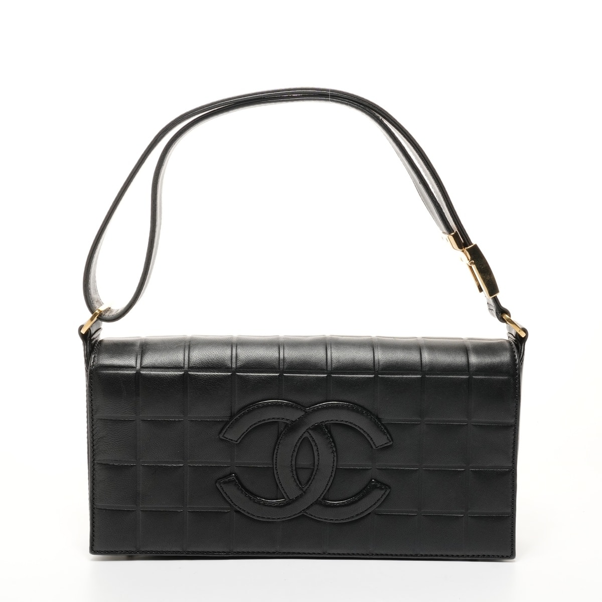 シャネル CHANEL 2002-2003 チョコバー ココマーク ラムスキン 7番台 ショルダーバッグ【中古】