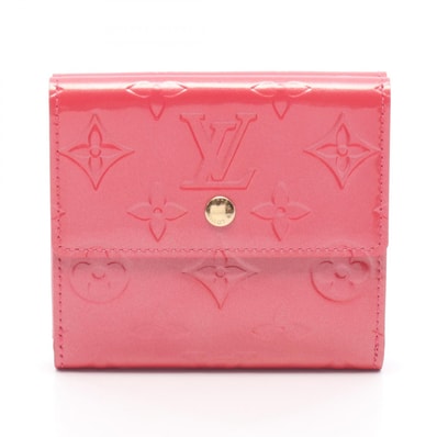 ルイ・ヴィトン LOUIS VUITTON ポルトモネ ビエ カルトクレディ フランボワーズ Wホック財布 財布 レザー ピンク レディース ピンク系 M9139F 【中古】