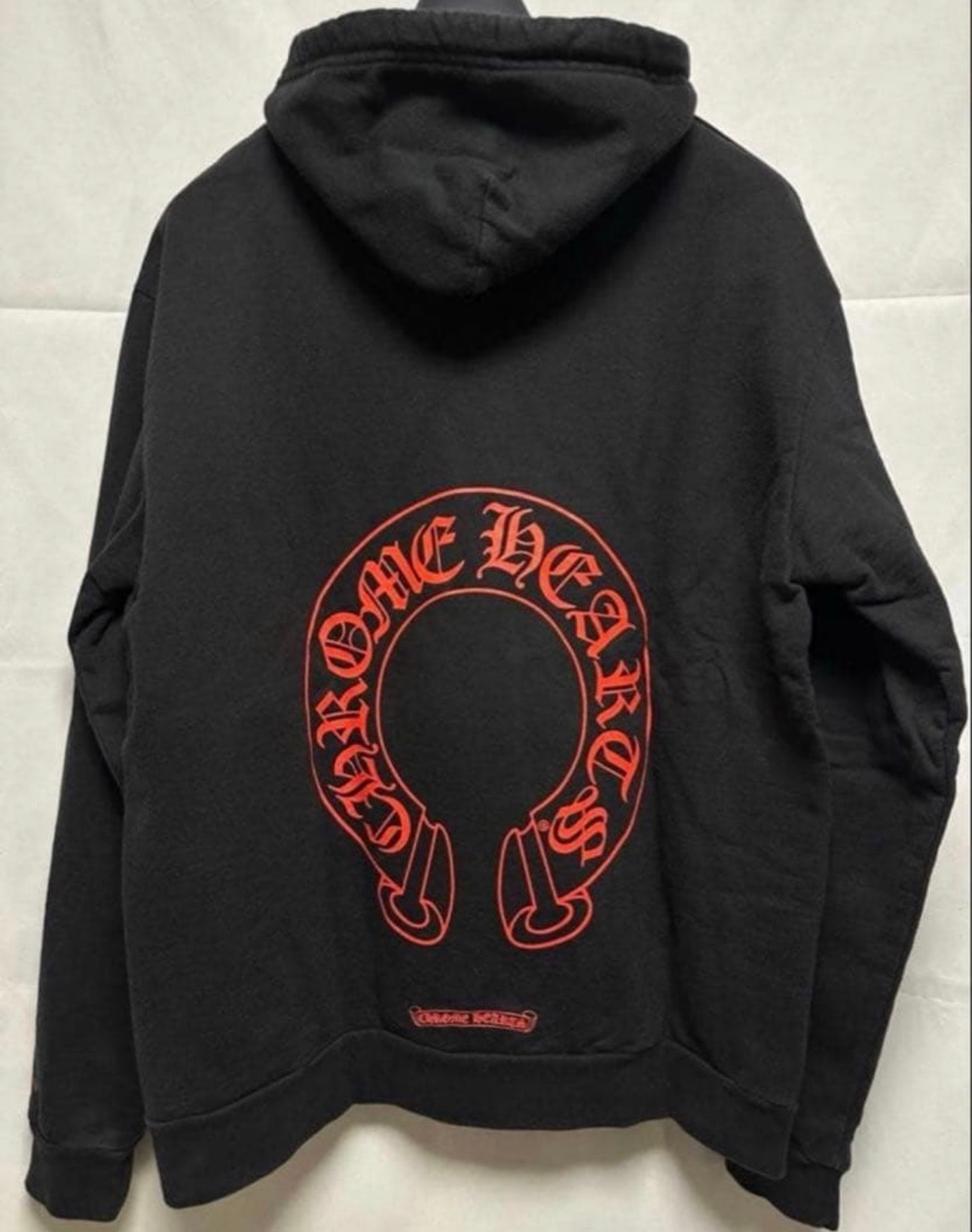 Chrome Hearts Horseshoe Logo Hoodie Pullover "Black/Red"