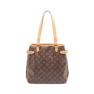ルイ・ヴィトン LOUIS VUITTON バティニョール ヴェルティカル トートバッグ バッグ PVCコーティングキャンバス レザー モノグラム レディース ブラウン系 M51153 【中古】