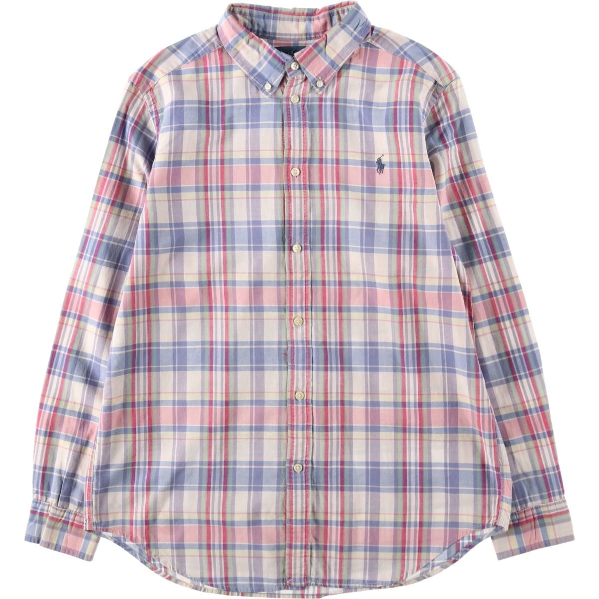 古着 ラルフローレン Ralph Lauren 長袖 ボタンダウンチェックシャツ レディースM相当/eaa652779