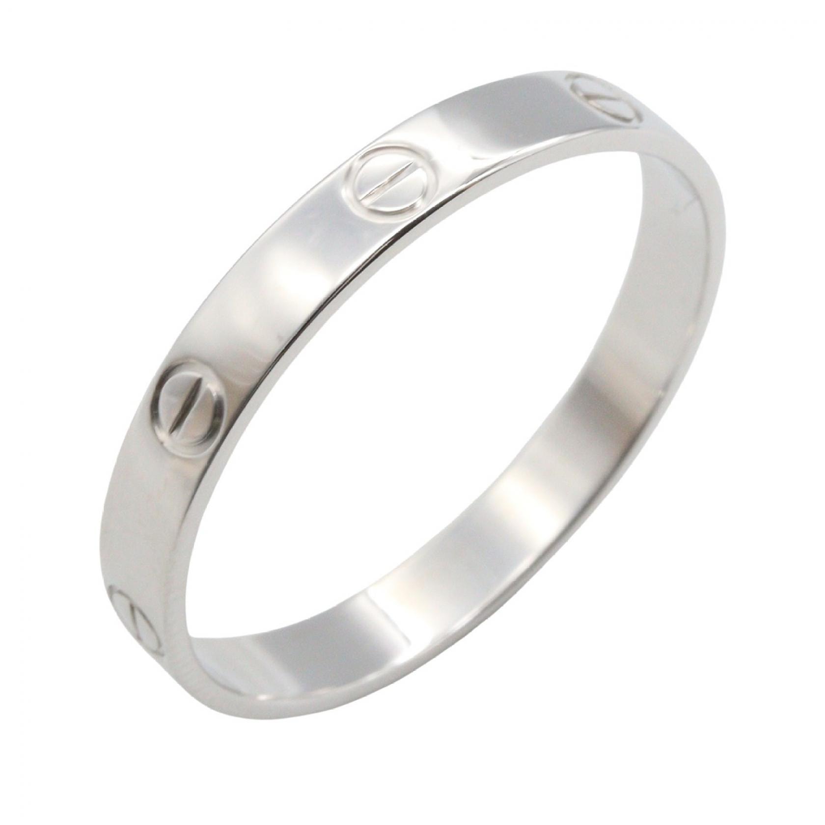 カルティエ CARTIER ミニラブリング リング・指輪 ジュエリー K18WG(ホワイトゴールド) メンズ レディース シルバー系 B4085100 【中古】