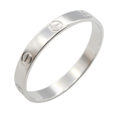 カルティエ CARTIER ミニラブリング リング・指輪 ジュエリー K18WG(ホワイトゴールド) メンズ レディース シルバー系 B4085100 【中古】