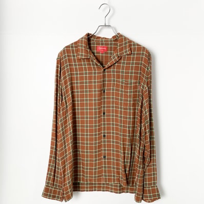 Supreme Plad Rayon Shirt "Brown"