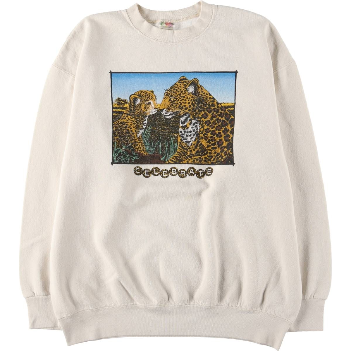 古着 90年代 フルーツオブザルーム FRUIT OF THE LOOM アニマル スウェットシャツ トレーナー メンズXL相当 ヴィンテージ/eaa532786