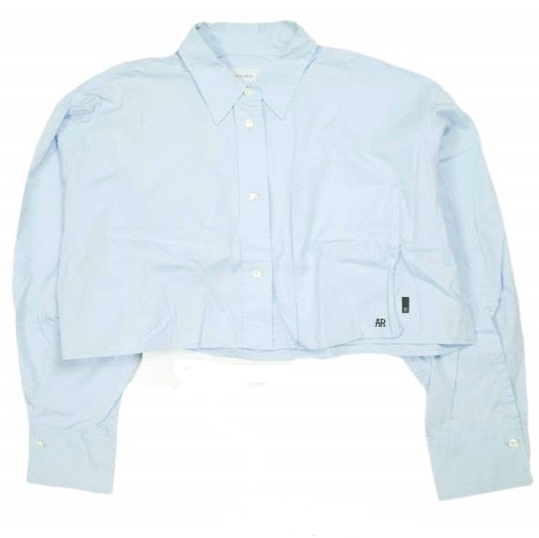 ADAM ET ROPE アダムエロペ 23AW same product ショートシャツ GAH23160 Free サックスブルー 長袖 SIDOGRAS トップス g26253