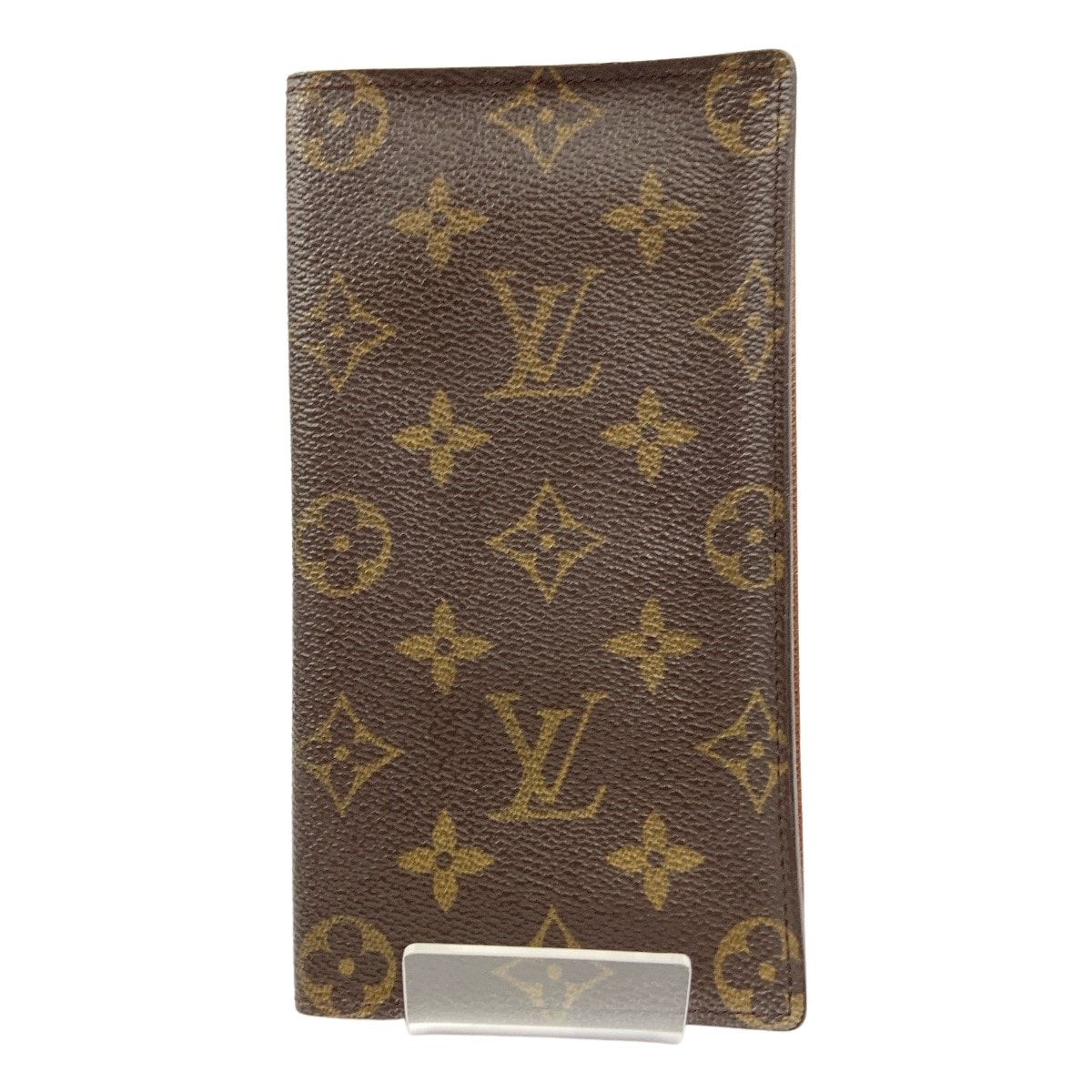 LOUIS VUITTON ルイヴィトン モノグラム ポルト カルト クレディ 二つ折り長札入れ M60825 ブラウン