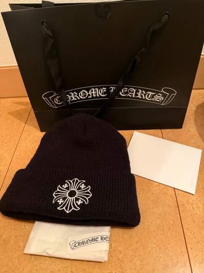 Chrome Hearts Wool Watch Cap CH Plus "Black/White"