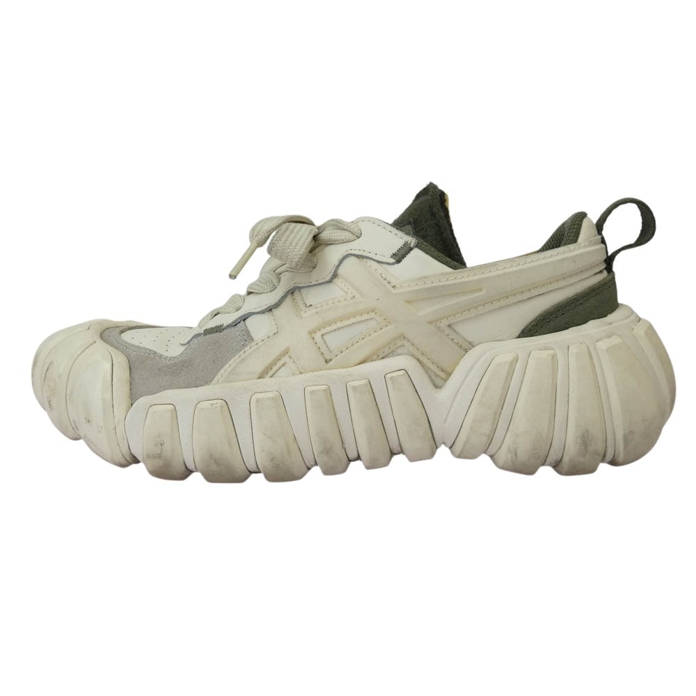 ONITSUKA TIGER オニツカタイガー スニーカー F460622 DENTIGRE LS スニーカー ホワイト系 カーキ系 24.5cm【中古】