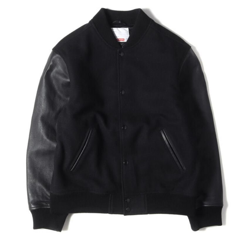 Supreme Motion Logo Varsity Jacket "Black"