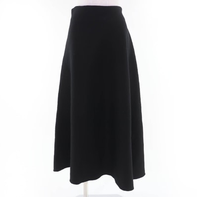 極美品 ジルサンダー フレアスカート ブラック 34 J02MA0024