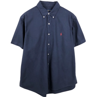 古着 ラルフローレン Ralph Lauren 半袖 ボタンダウンシャツ メンズXL相当/eaa668669