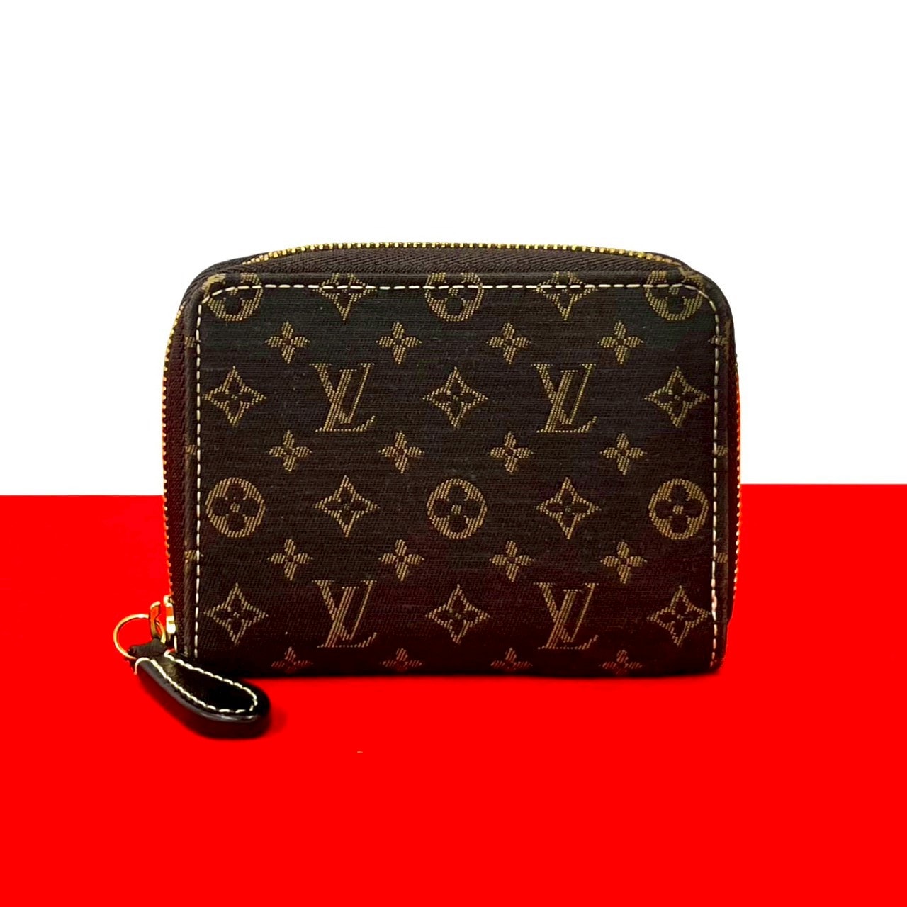 LOUIS VUITTON ルイヴィトン ジッピー コインパース モノグラム イディール モノグラムイディール 二つ折り財布 ブラウン
 28422